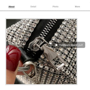 Rhinestone Diamond Hand-Held Shoulder Bag Purse
