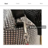 Rhinestone Diamond Hand-Held Shoulder Bag Purse