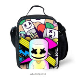 Marshmello Insulated Lunch Bag Game Cartoon Crossbody Food Lunch Box