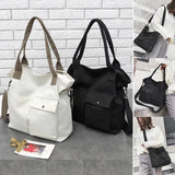 Canvas Women Top Handle Bag Eco Tote Retro Shopping Bags