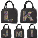 Women Insulated Lunch Bag Zipper Cooler Tote Thermal Box Bags Work Food Picnic L