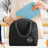 Thermal Insulated Lunch Bag Initials Series Handbag Food Cooler Storage