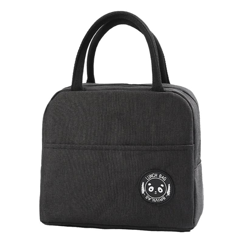 Wave Print Lunch Bag Insulated Cooler Box Portable Handbag