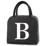 Women's Insulated Cooler Bag Letter Print Picnic Tote Pouch