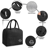 Women's Insulated Cooler Bag Letter Print Picnic Tote Pouch