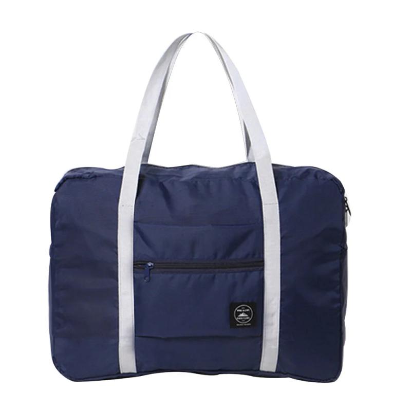 Foldable Duffle Bag Large Capacity Portable Travel Bag Letter Printed