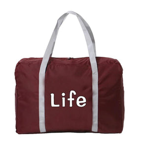 Food Print Duffle Bag Large Capacity Travel Hand Bags