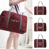 Food Print Duffle Bag Large Capacity Travel Hand Bags
