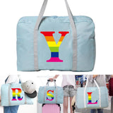 Large Capacity Foldable Nylon Travel Bag Organizers Unisex Luggage