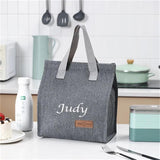 Personalised Lunch Bag - Insulated Lunch Box Embroidered Name for Adults