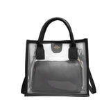 Small PVC Jelly Bag Clear Shoulder Crossbody for Girls