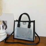 Small PVC Jelly Bag Clear Shoulder Crossbody for Girls