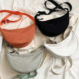 Nylon Shoulder Hobo Bag Ladies Zipper Crossbody Tote Handbag