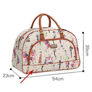 20L Lady PU Overnight Travel Weekend Hand Luggage Tote Handbag Water-proof