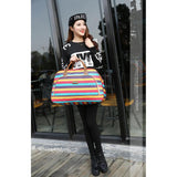 20L Lady PU Overnight Travel Weekend Hand Luggage Tote Handbag Water-proof