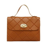 Stripe Small Square Printing Shoulder Bag