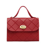 Stripe Small Square Printing Shoulder Bag