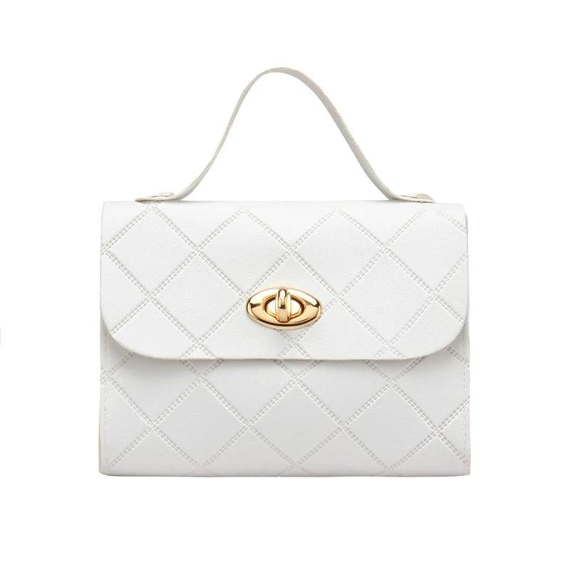 Stripe Small Square Printing Shoulder Bag