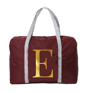 Foldable Travel Bag 26 Letter Series Print Large Capacity Portable
