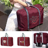 Nylon Foldable Travel Bags Large Capacity Unisex Luggage Bag