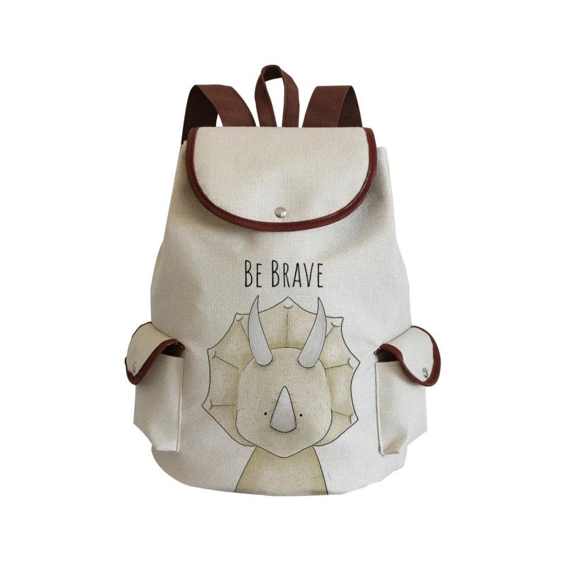 Cartoon Animal Fox Elephant School Backpack Large Capacity