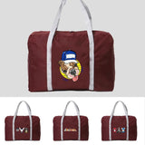 Foldable Travel Bag Waterproof Handbag Dog Series Print Duffle Bag