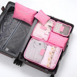 6 Pcs Waterproof Travel Clothes Storage Bags Portable Luggage Organizer Pouch