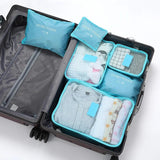 6 Pcs Waterproof Travel Clothes Storage Bags Portable Luggage Organizer Pouch