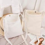 Canvas Shoulder Bag for Women Soft Storage Tote Bag 21.5*26cm