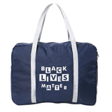 Phrase Pattern Foldable Travel Bag Large Capacity Men Handbag