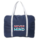 Phrase Pattern Foldable Travel Bag Large Capacity Men Handbag