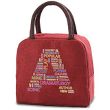 Women's Insulated Lunch Bag for Work Storage Cooler Bags Bento Pouch