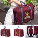 Unisex Foldable Duffle Bag Bear Pattern Travel Bag