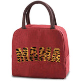 Women Insulated Canvas Cooler Bag Bento Pouch Waterproof Picnic Packet