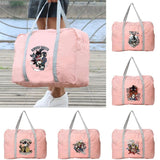 Women's Samurai Print Travel Bag, Foldable Toiletries Organizer