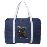 Unisex Foldable Duffle Bag Samurai Print Large Capacity Travel Bag
