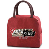 Leopard Print Lunch Bag Insulated Cooler Bento Organizer Picnic Pack