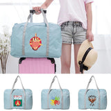 Nylon Foldable Travel Bags Weekend Organizer Clothes Storage Unisex Handbag