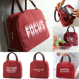 Women Insulated Lunch Bags Work Bento Pouch Food Cooler Bag