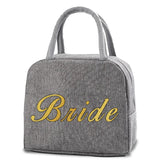 Women Insulated Thermal Lunch Bag Handbags LunchBox Cooler Organizer Canvas Tote