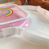 PVC Transparent Mini Crossbody Bag Small Shoulder Phone Pouch