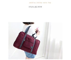 2021 Nylon Foldable Travel Bag Unisex Large Capacity Luggage Women Men Handbags