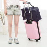 Daisy Print Travel Bag Organizer Zipper Storage Luggage Case