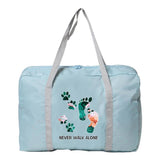 Women's Large Capacity Travel Luggage Bag Waterproof Nylon Handbag