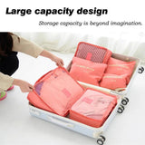 6-Piece Oxford Cloth Clothes Storage Bag for Travel and Home Organization