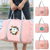 Large Capacity Travel Bag for Women, Foldable Zipper Handbag for Outdoor Camping