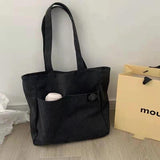 Women Canvas Tote Bag Shoulder Handbag Large Capacity Cotton Reusable Shopping