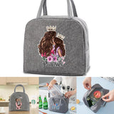 Women's Kids Thermal Insulated Lunch Bag Waterproof Canvas Handbag