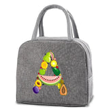 Canvas Insulated Lunch Bag Handbag Kids Thermal Lunch Box Pouch