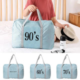 Large Capacity Portable Luggage Bag Years Print Travel Bag Unisex